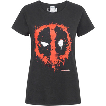 Textil Mulher T-Shirt mangas curtas Deadpool  Preto