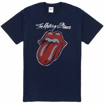 Textil Homem T-shirt mangas compridas The Rolling Stones  Azul