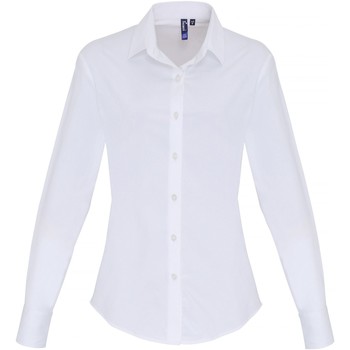 Textil Mulher camisas Premier PR344 Branco