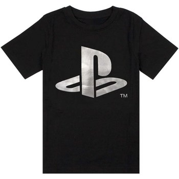 Textil Rapaz T-Shirt mangas curtas Playstation  Preto