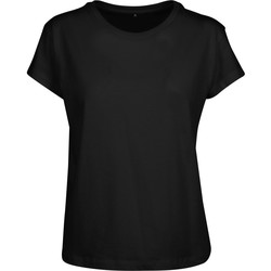 Textil Mulher T-Shirt mangas curtas Build Your Brand BY052 Preto