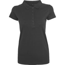 Textil Mulher Polos mangas curta Build Your Brand BY023 Preto