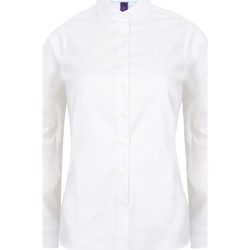 Textil Mulher camisas Henbury HB533 Branco