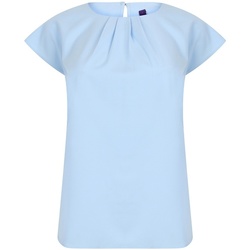 Textil Mulher T-Shirt mangas curtas Henbury HB597 Azul
