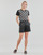 Textil Mulher Shorts / Bermudas Karl Lagerfeld PERFORATED FAUX LEATHER SHORTS Preto