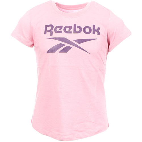 Textil Criança T-Shirt mangas curtas Reebok AEROBIC Sport  Rosa