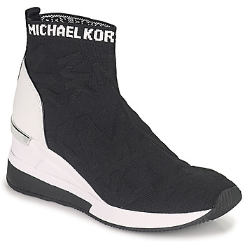 Sapatos Mulher Sapatilhas de cano-alto MICHAEL Michael Kors SKYLER BOOTIE Preto