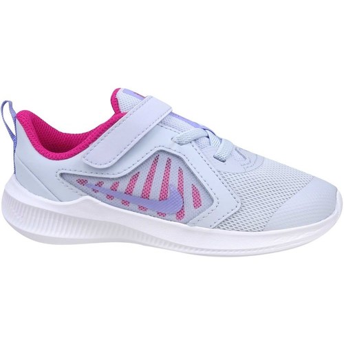 Sapatos Criança Sapatilhas Nike easy Downshifter 10 Branco, Cor-de-rosa