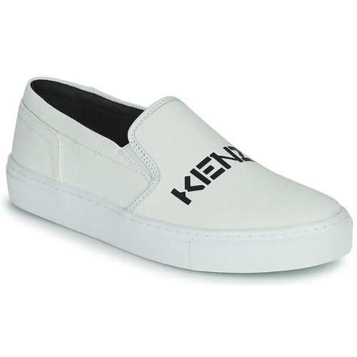 Sapatos Mulher Slip on Kenzo K-SKATE SLIP-ON KENZO LOGO Branco