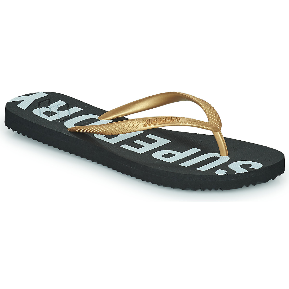 Sapatos Mulher Chinelos Superdry Code Essential Flip Flop Ouro