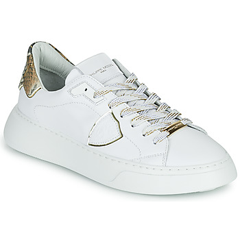 Sapatos Mulher Sapatilhas Philippe Model TEMPLE LOW WOMAN Branco