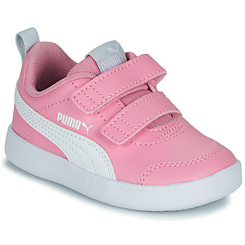 Sapatos Rapariga Sapatilhas Puma Courtflex v2 V Inf Rosa / Branco
