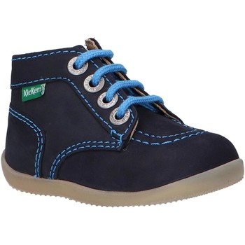 Sapatos Criança Botas baixas Kickers 653097 BONZIP-2 Azul