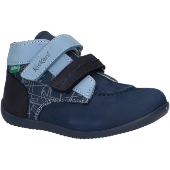 Sapatos Rapaz Botas baixas Kickers 860096-10 BONKRO-2 Azul