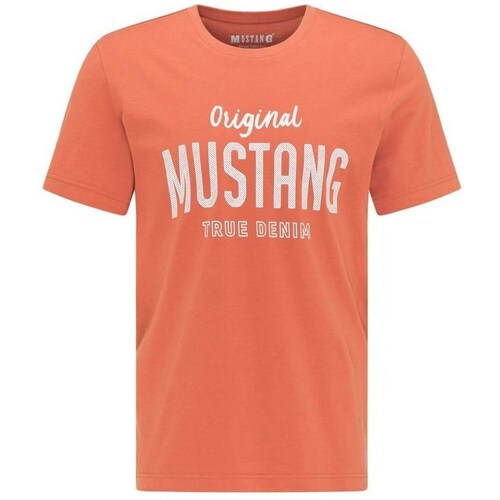 Textil Homem T-Shirt mangas curtas Mustang Alex C Print Laranja