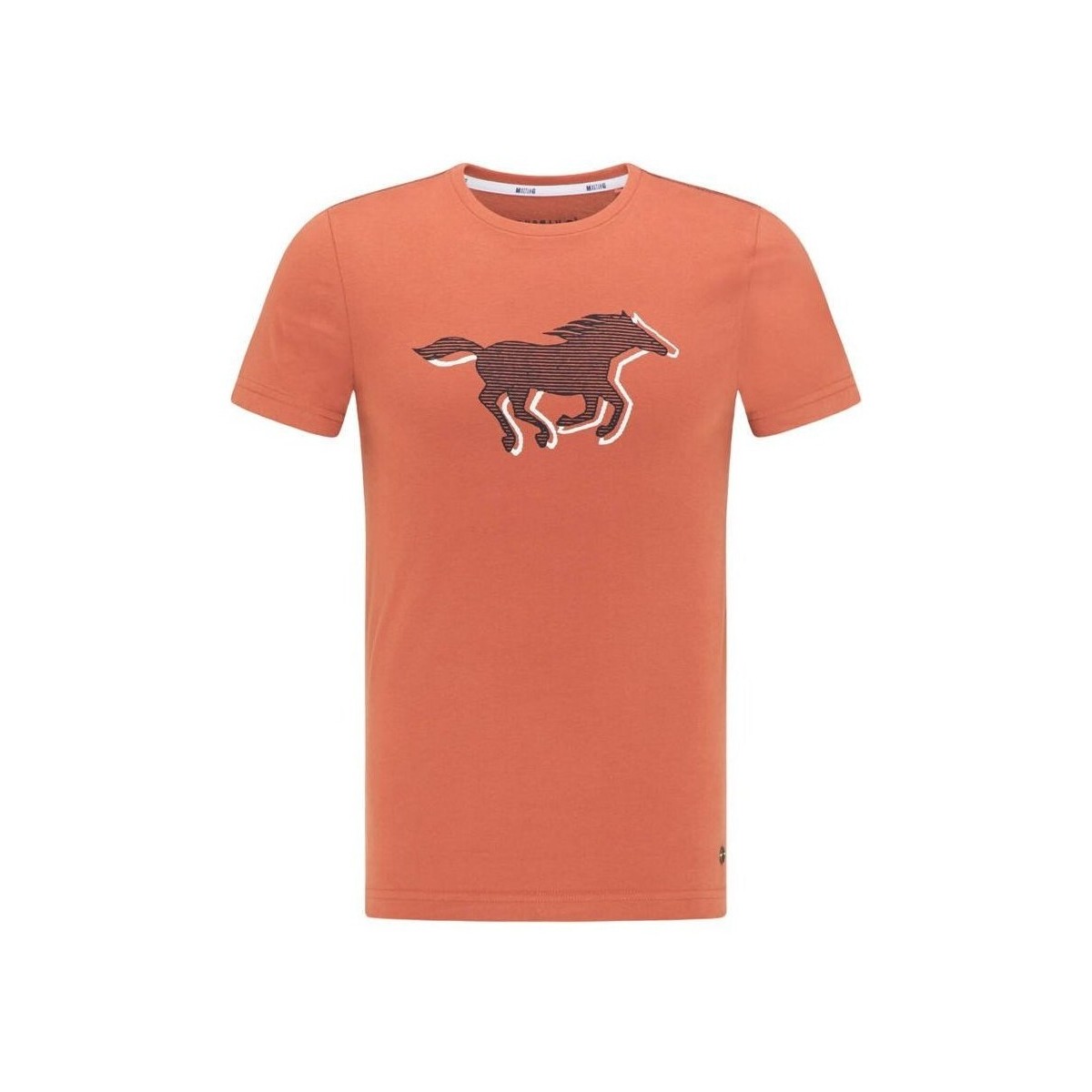 Textil Homem T-Shirt mangas curtas Mustang Aaron C Print Laranja