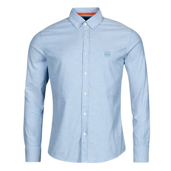 Textil Homem Camisas mangas comprida BOSS Mabsoot_2 Azul