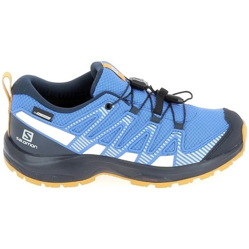 Sapatos Rapaz Sapatilhas Pairs Salomon Xa Pro V8 Jr CSWP Bleu Azul
