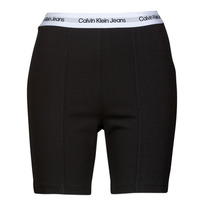 Textil Mulher Shorts / Bermudas Calvin Klein Jeans REPEAT LOGO MILANO CYCLING SHORT Preto