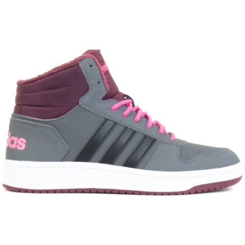 Sapatos Criança Botas baixas adidas Originals Hoops Mid 20 K Cinza