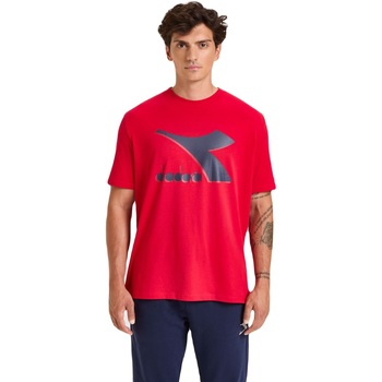 Textil Homem T-Shirt mangas curtas Diadora Ss Shield Vermelho