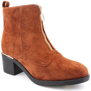 Sapatos Mulher Botins Voga L Ankle boots CASUAL Camel