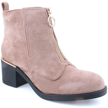 Sapatos Mulher Botins Voga L Ankle boots CASUAL Taupe