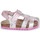 Sapatos Rapariga Sandálias Geox B SANDAL retro CHALKI GIRL Rosa