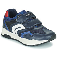 Sapatos Rapaz Sapatilhas Geox J PAVEL A Azul / Vermelho
