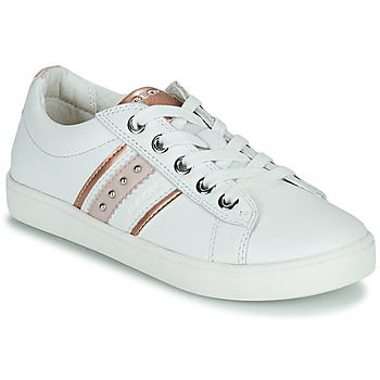 Sapatos Rapariga Sapatilhas Geox J KATHE GIRL Branco / Rosa