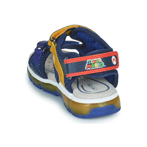 Geox J SANDAL ANDROID BOY Azul / Vermelho
