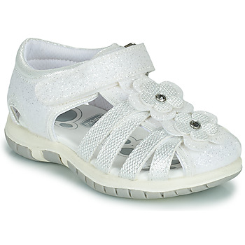 Sapatos Rapariga Sandálias Chicco FIORDALISO Branco / Prateado