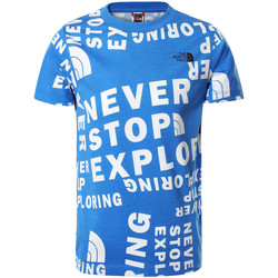 Textil Rapaz T-Shirt mangas curtas The North Face Entrega gratuita e devolução oferecida Azul