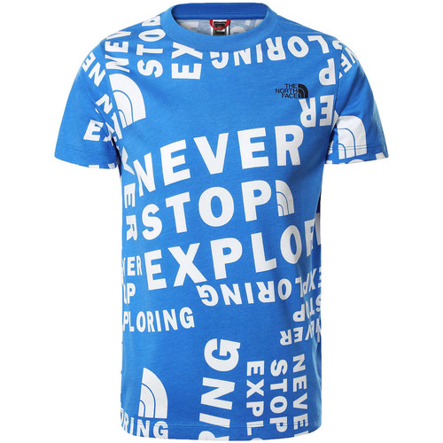 Textil Rapaz T-Shirt mangas curtas The North Face Mesas de centro Azul