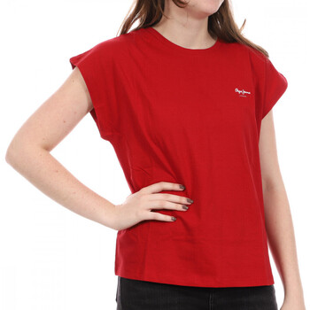 Textil Mulher T-shirts e Pólos Pepe jeans  Vermelho
