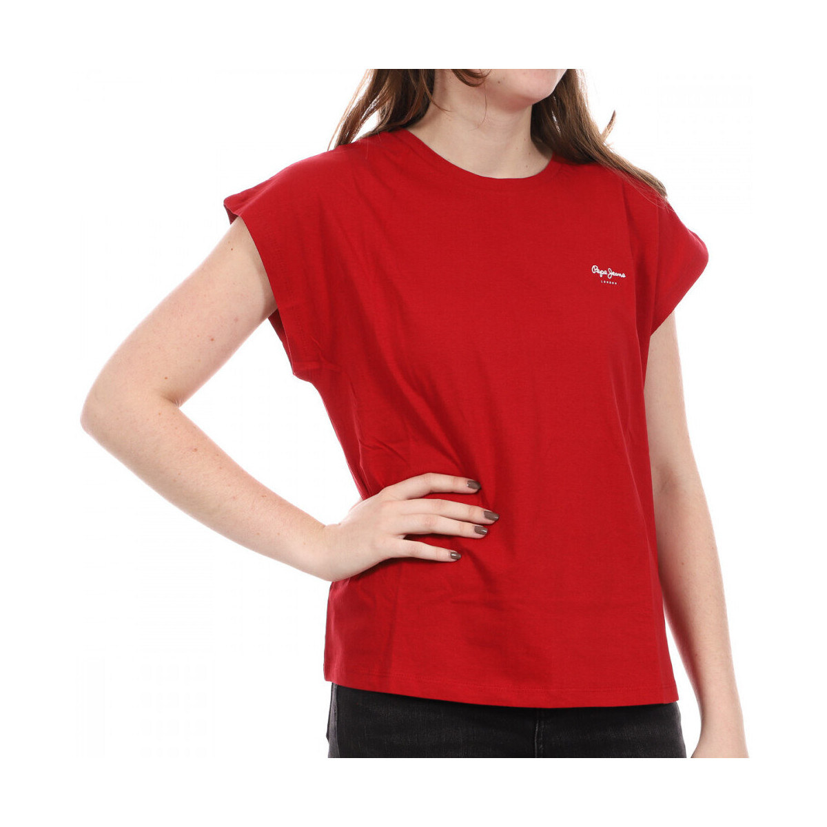Textil Mulher T-shirts e Pólos Pepe jeans  Vermelho