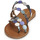Sapatos Mulher Chinelos Mocassins & Sapato de velalarbi HOROND Azul / Prateado