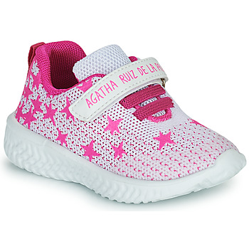 Sapatos Rapariga Sapatilhas Agatha Ruiz de la Prada Running Branco / Rosa