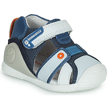Sapatos Rapaz Sandálias Biomecanics PACO Azul / Cinza
