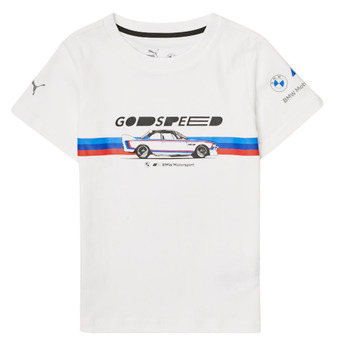 Textil Rapaz T-Shirt mangas curtas Puma BMW MMS KIDS CAR GRAPHIC TEE Branco