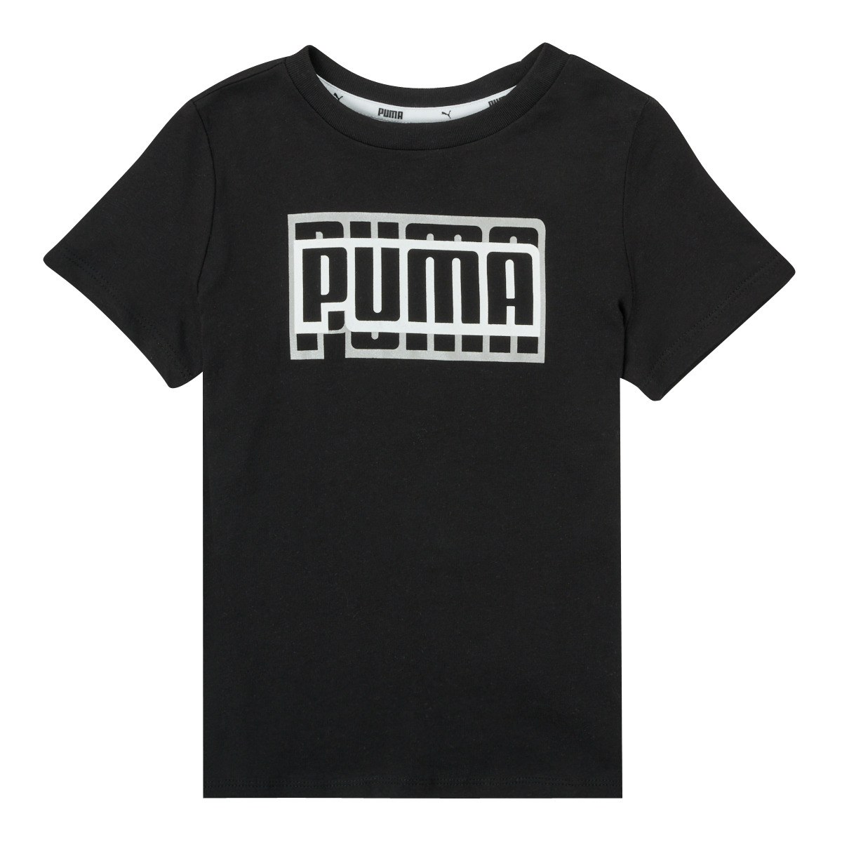 Textil Rapariga T-Shirt mangas curtas Puma polar ALPHA TEE Preto