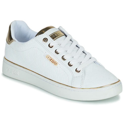 Sapatos Mulher Sapatilhas luxury Guess BECKIE Branco