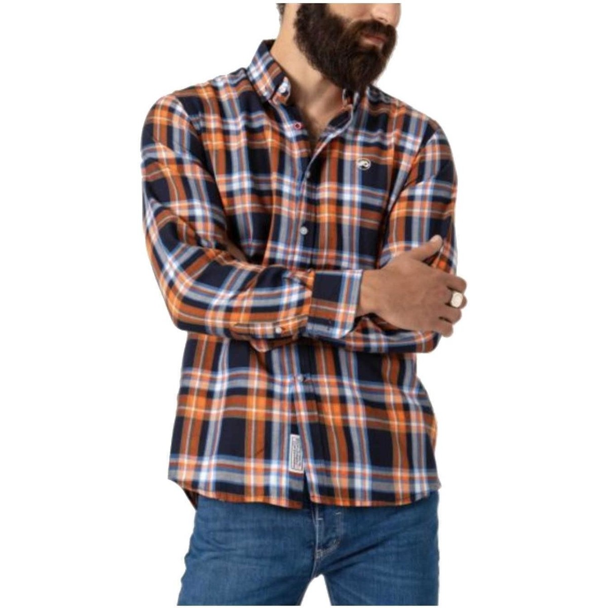 Textil Homem Camisas mangas comprida Altonadock  Laranja