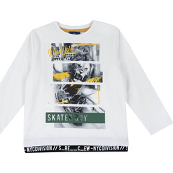 Textil Criança T-shirt mangas compridas Chicco 09067442000000 Branco