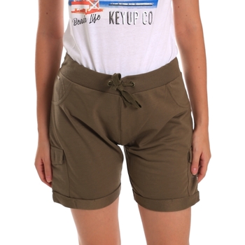 Textil Mulher Shorts / Bermudas Key Up 5G75F 0001 Verde
