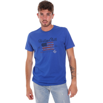 Textil Homem T-shirts e Pólos Key Up 2G83S 0001 Azul