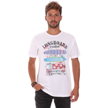 Textil Homem T-shirts e Pólos Key Up 2D45S 0001 Branco