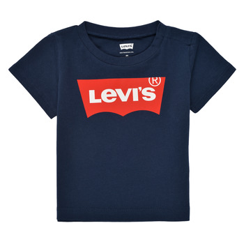 Textil Criança T-Shirt mangas curtas Levi's BATWING TEE Marinho