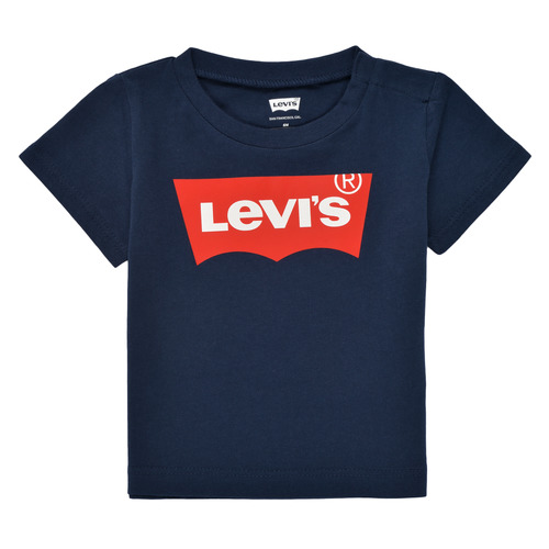 Textil Criança T-Shirt flaunt mangas curtas Levi's BATWING TEE Marinho