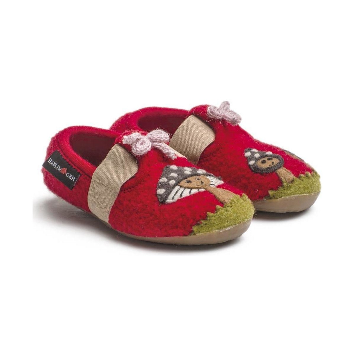 Sapatos Criança Chinelos Haflinger 48309311 Vermelho
